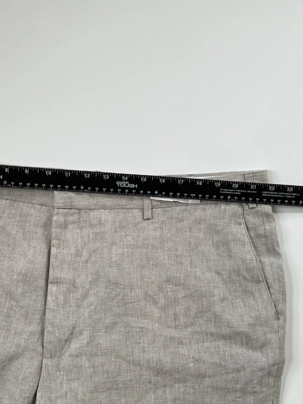 Jos. A. Bank 1905 Slim Fit 100% Linen Pants 44x32 Light Gray Old Money NWT